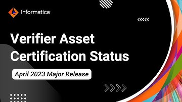 Verifier Asset Certification Status - April 2023 Major Release