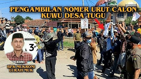 Pengambilan nomer urut calon kuwu desa tugu lor (BPK MUKRONI lurah muk) 22.04.2021