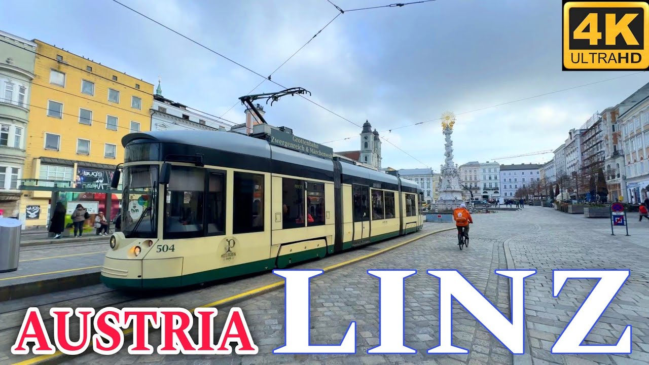Linz Austria 🇦🇹 Autumn Walking Tour 4K UHD - YouTube