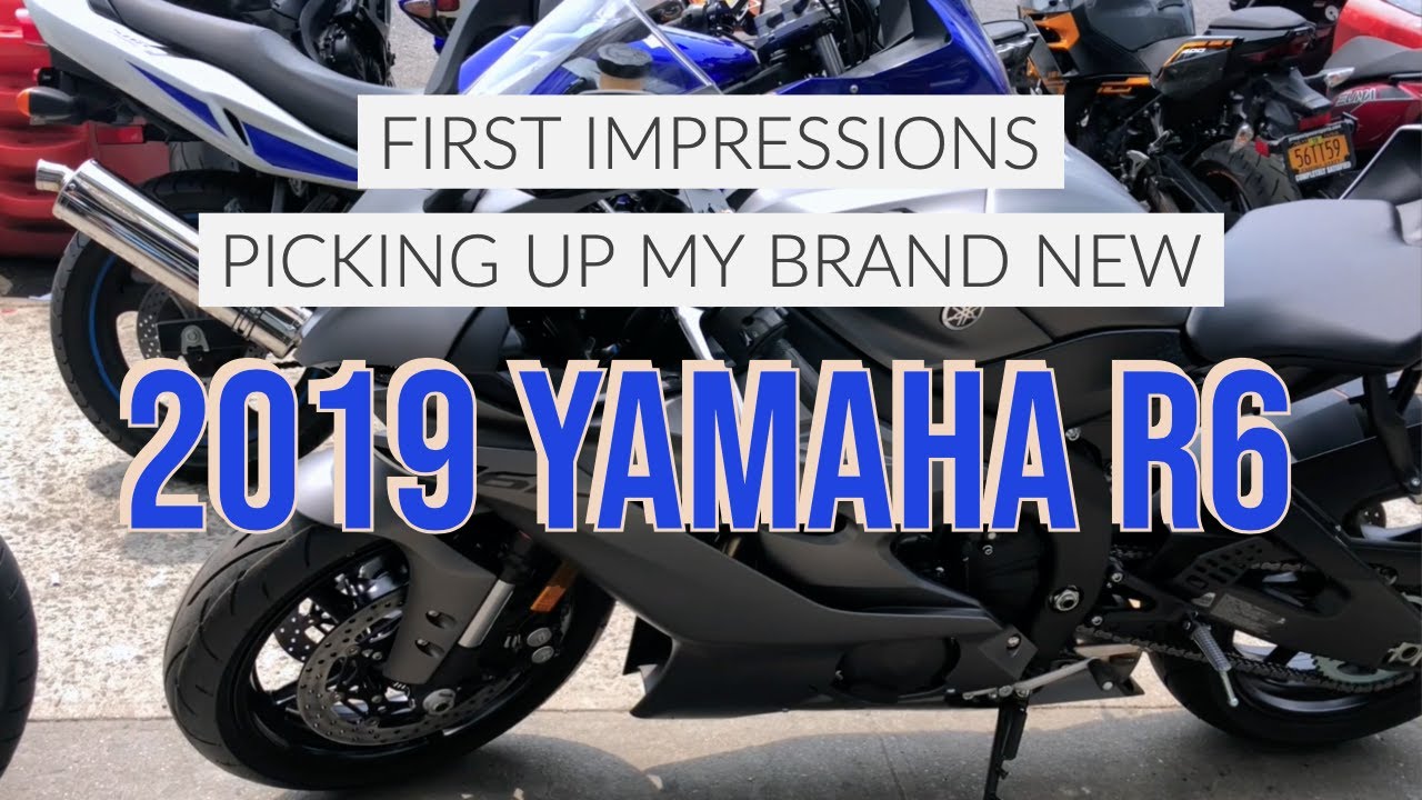 Picking up my first Supersport Bike - 2019 Yamaha R6 - First Impressions 