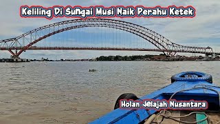 Touring the Musi River on a Ketek Boat #tourism #charmsofindonesia
