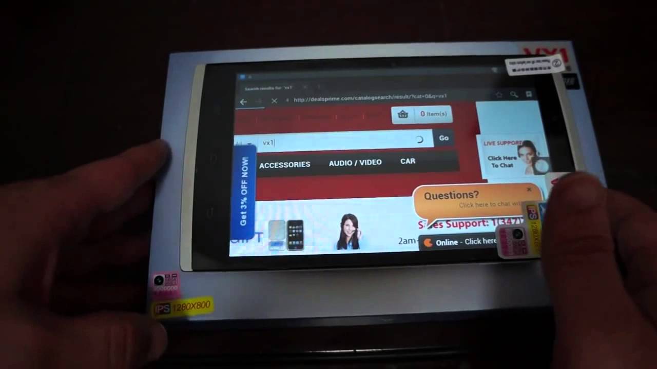 CHUWI VX1 3G MTK8382 Quad Core 1.3GHz 7 Inch Android 4.2 Tablet