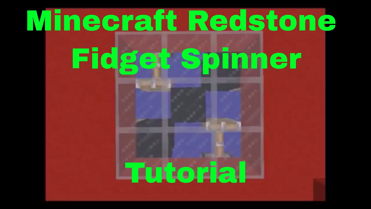Minecraft Redstone Fidget Spinner Tutorial! - YouTube