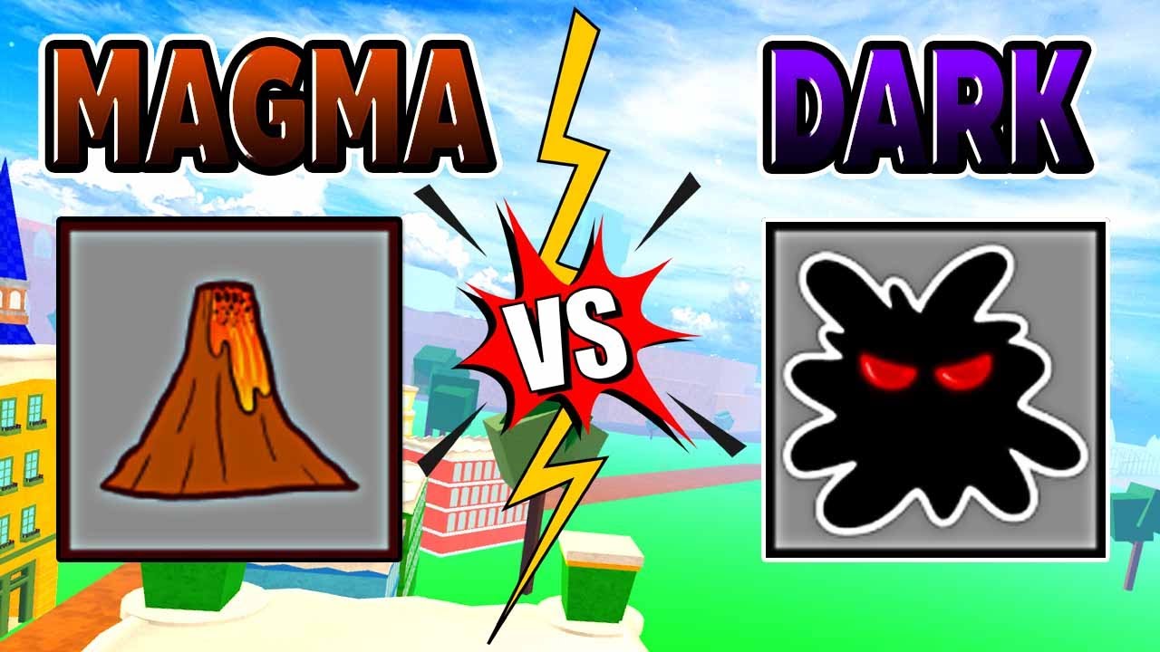 Blox Fruits Fights  Magma vs Awakened Dark 