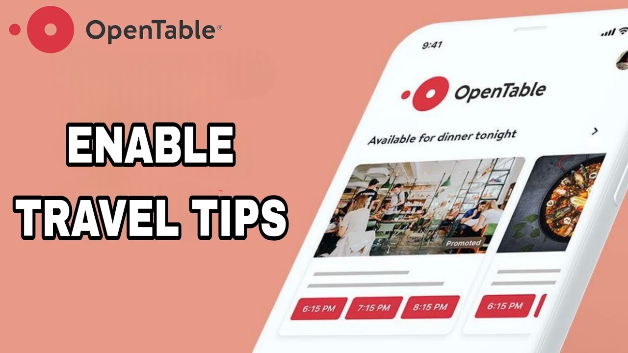 How To Enable And Turn On Travel Tips On OpenTable App - YouTube
