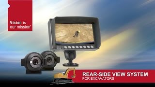 Orlaco Rear-Side view camera system for Excavators