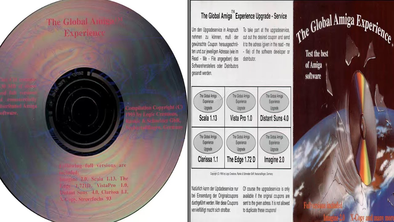 AMIGA CD ATTRACT MODE The Global Amiga Experience 95 Logic Creations NO BOOTABLE In CDTV TV 32 CD 32