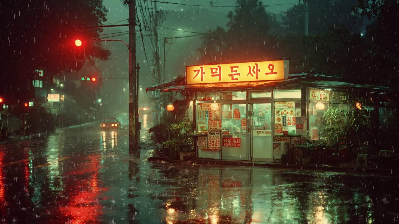 Night Rain in Old Kyoto Streets 🌙 Lofi Hip Hop for Concentration