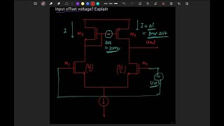 Input offset Voltage in Differential Amplifier | AnalogX