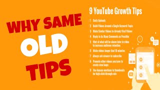 Famous WHY YOUTUBER SHARE SAME  REPEATING  GROWTH TIPS (THE HIDDEN TRUTH) #decodingyt #realgrow #ExposeYT Profile