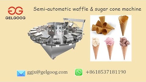 Semi Automatic Ice Cream Waffle & Sugar Cones Making Machine
