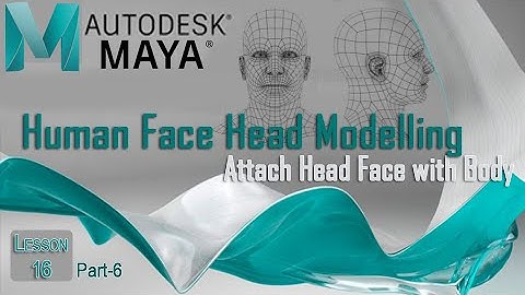 Human Character Head Modeling in Autodesk Maya | Model Human Head Face | Lesson-16 Part-6