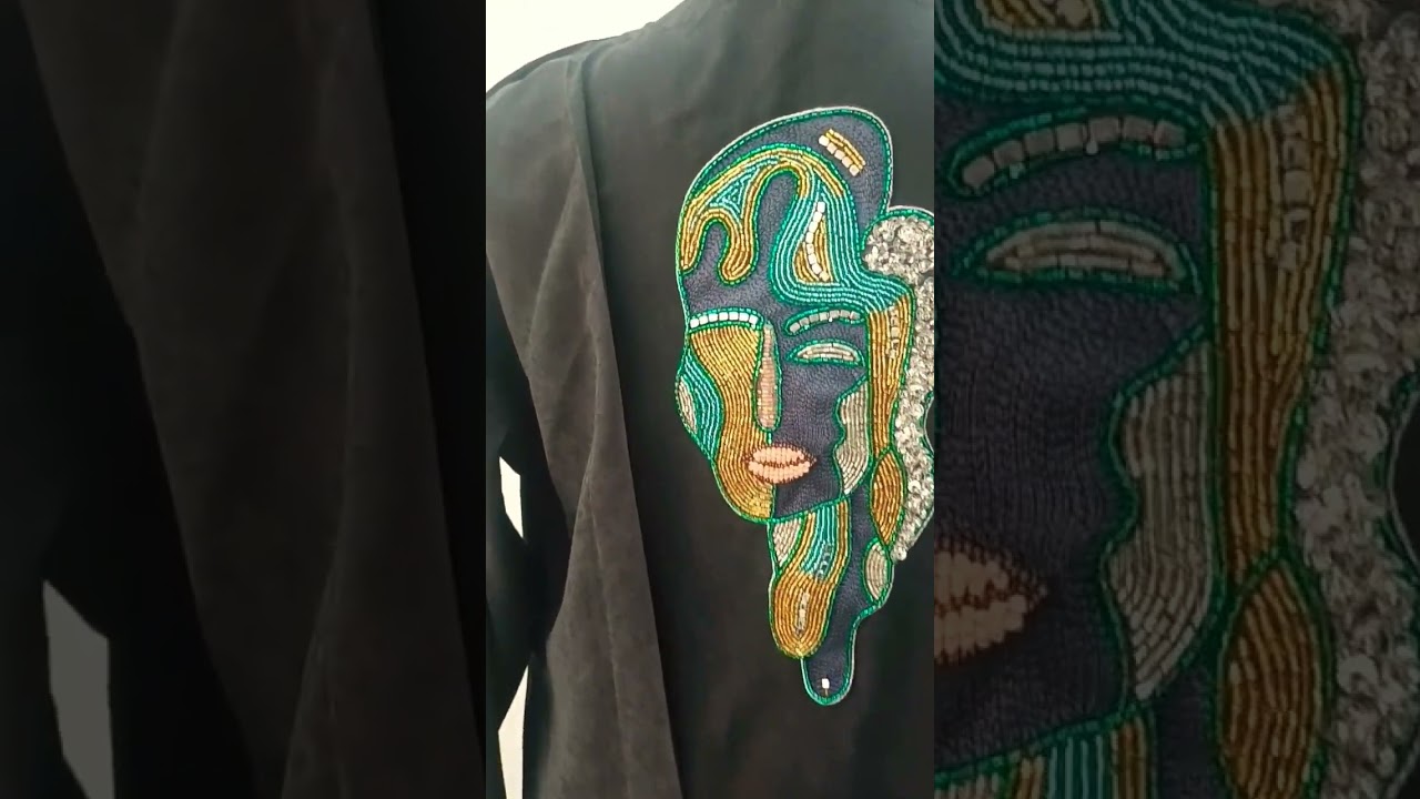 making face design for handwork embroidery 