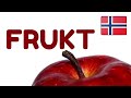 Las frutas en noruego  learn norwegian