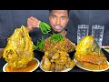 Full Goat Head Curry Chicken Liver Curry Fish Head Curry And Mutton Boti With Rice Eating Show Full Goat Head Curry Chicken Liver Curry Fish Head Curry And Mutton Boti With Rice Eating Show