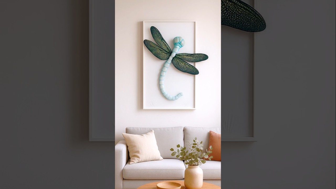 🐛🦋 art wall idea plaster.        