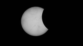 1/4 speed ISS transits the eclipse