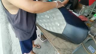 Nmax 2020 V2 VIP seat cover | VIP SEAT | Seat Crystal (makikinang na butones) by Mark Leather Works