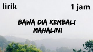BAWA DIA KEMBALI - MAHALINI (lirik 1 jam) 