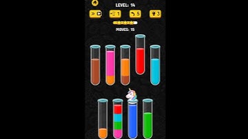 Water color bottle Puzzle game solution of level 14 #shorts