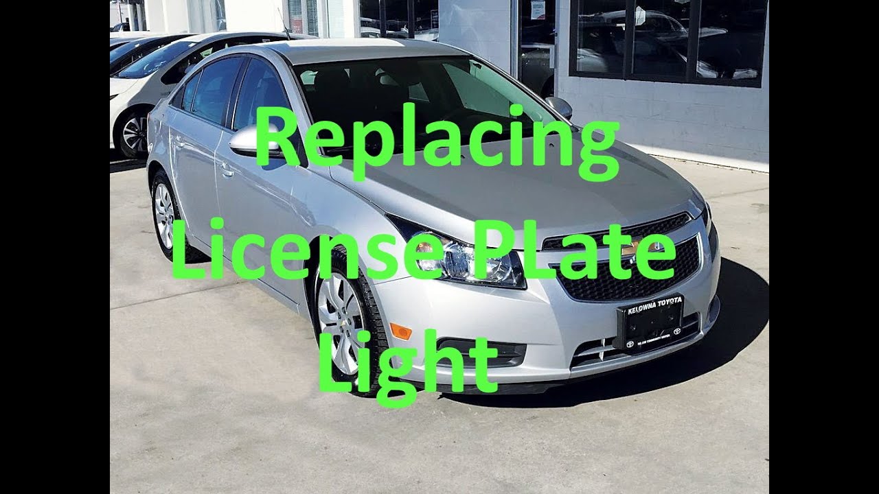 2014 chevy cruze license plate light bulb