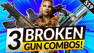 3 BEST GUN COMBOS for SEASON 19 - NEW Weapon Loadouts MUST ABUSE - Apex Legends Guide