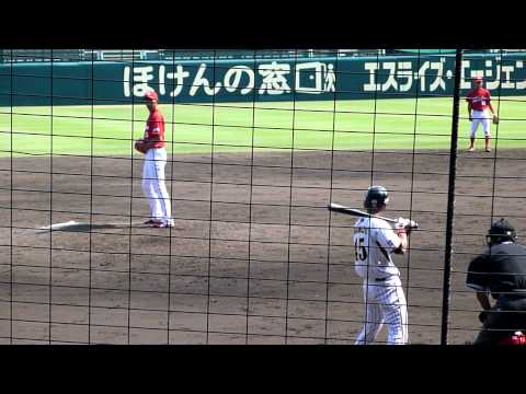 20110630ウエスタン　カープ＃39梅津智弘　8回の投球