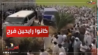 كانوا رايحين فرح.. صلاة الجنازة على أسرة من 6 أفراد ضحـ ـايا حادث انقلاب سيارة بالبحيرة في مشهد حزين