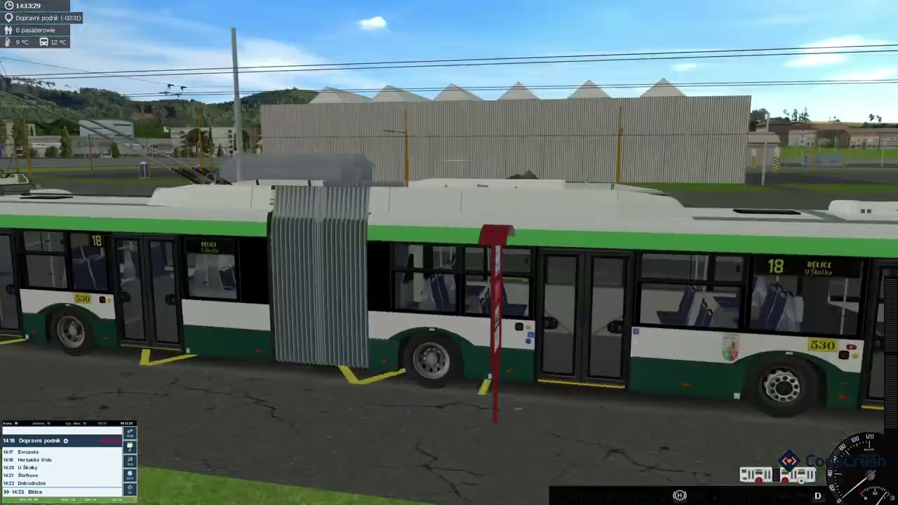 Simt Simulator lina 18 Bělice-Dopravní podnik-Bělice