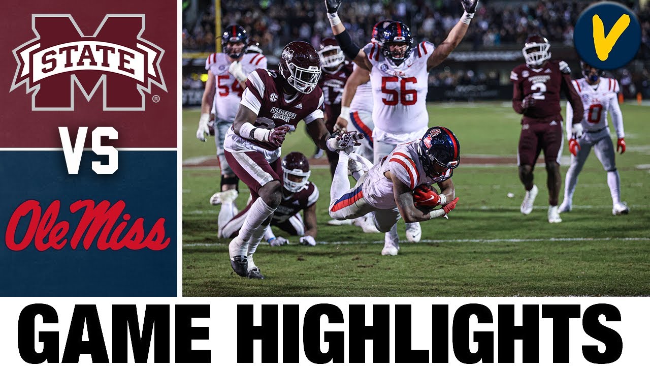 10 Ole Miss vs Mississippi State College Football Highlights Win