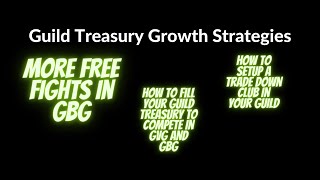 How To Increase Guild Treasury Health for GbG and GvG