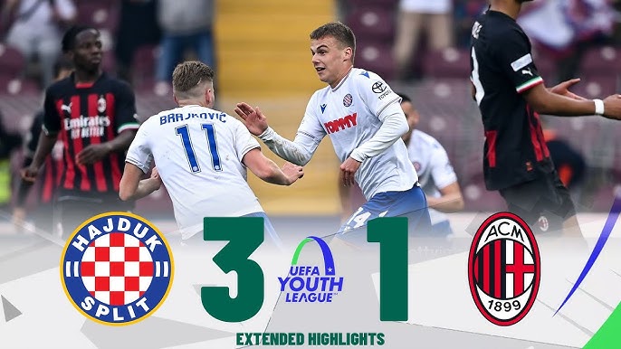 Soccer UEFA Youth League season 2022 2023 quarterfinals Borussia Dortmund U19  Hajduk Split U19 on