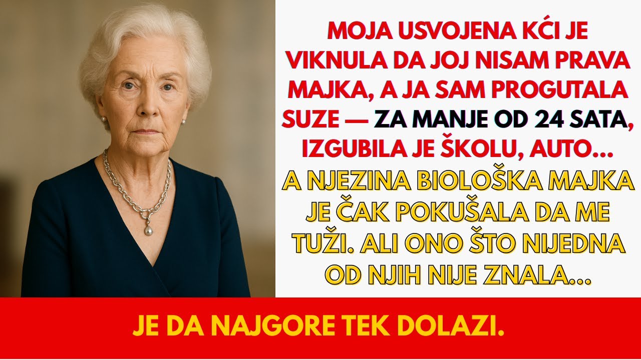 Viknula je 'Ti nisi moja prava majka' pred svima — tri dana kasnije, poderala sam papire za...