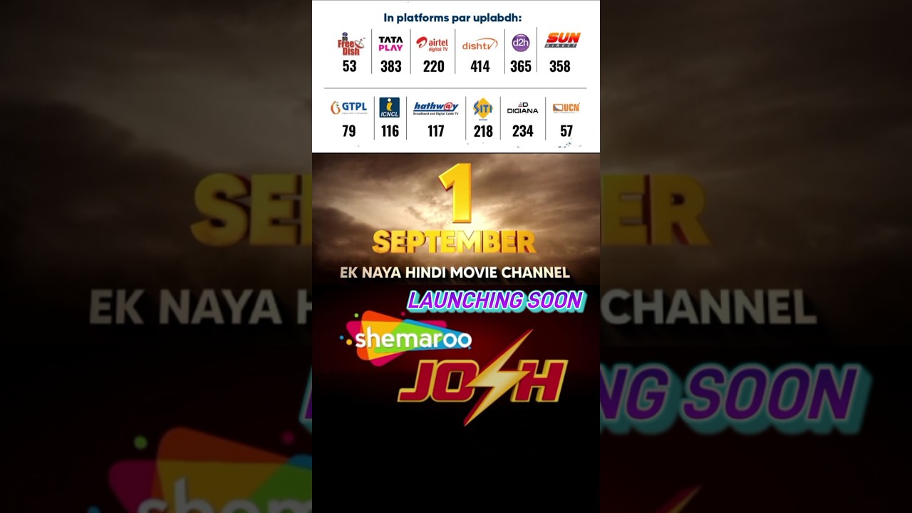 Shemaroo Josh channel number 