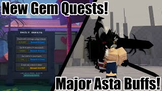 Major Balances Gem Quests Update II Roblox Anime Showdown Major Balances Gem Quests Update II Roblox Anime Showdown