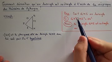 4-ième : Réciproque de Pythagore : Montrer qu