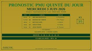 Ma Base Iris Des Roseaux Est 3Ème À 3,70 P Quinté Du Mercredi 3 Juin 2026 Gnt Laval
