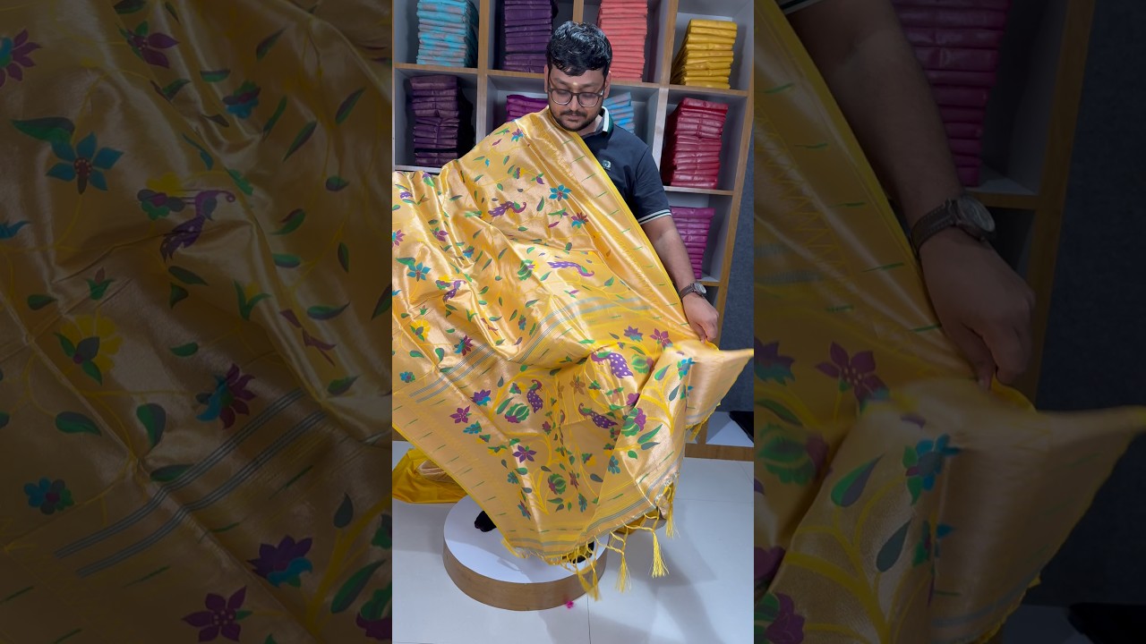 All Over Jaal Weaving Brocket Paithani Soft Silk Saree