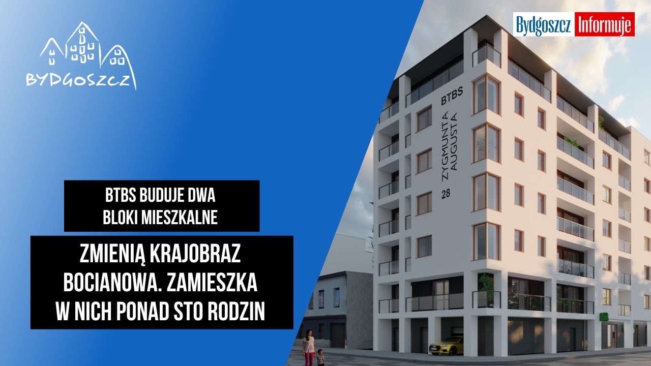 BTBS buduje dwa bloki mieszkalne. Zmienią krajobraz Bocianowa. Zamieszka w nich ponad sto rodzin
