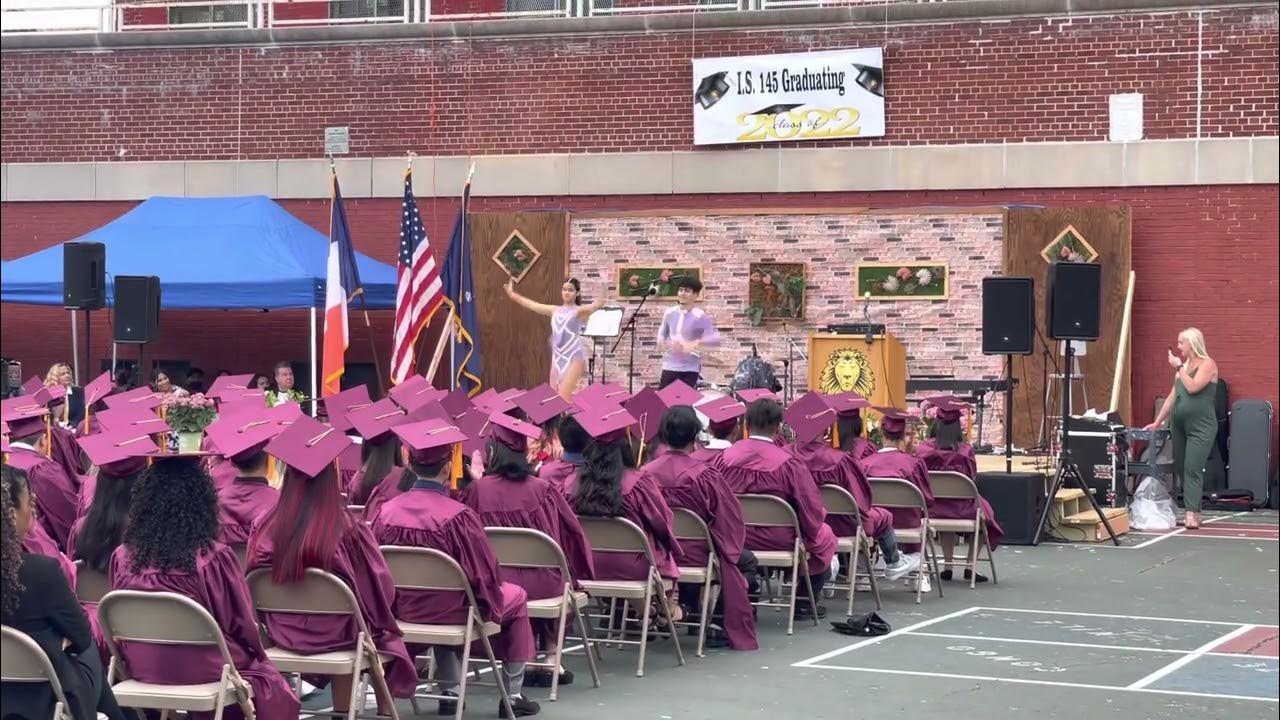 Performing at IS145 graduation (enterprise) YouTube