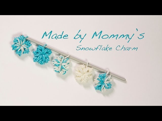 Easy Flower or Snowflake Charm Without the Rainbow Loom 