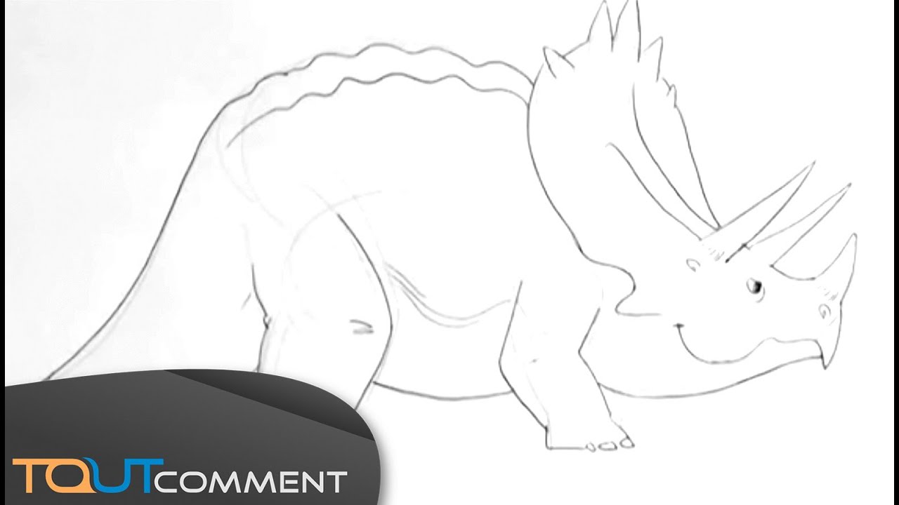 Tête De Dinosaure Dessin Facile