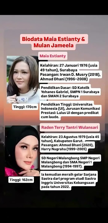 BIODATA Maia Estianty and Mulan Jameela #vocal #music #coversong #littlemix