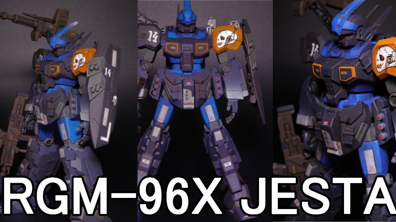 完成 _RGM-96X JESTA ジェスタ ガンプラ完成品 - YouTube