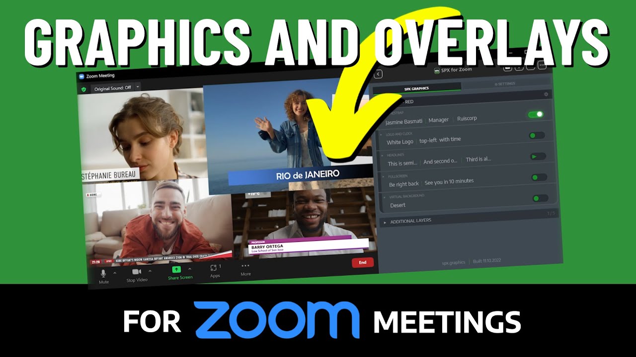 SPX Graphics for Zoom YouTube