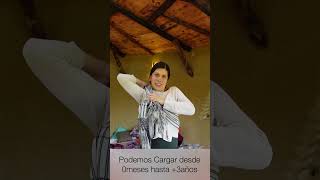 Cómo Cargar Bebé Con Rebozo Mexicano Nudo Corredizo 0M - 3A
