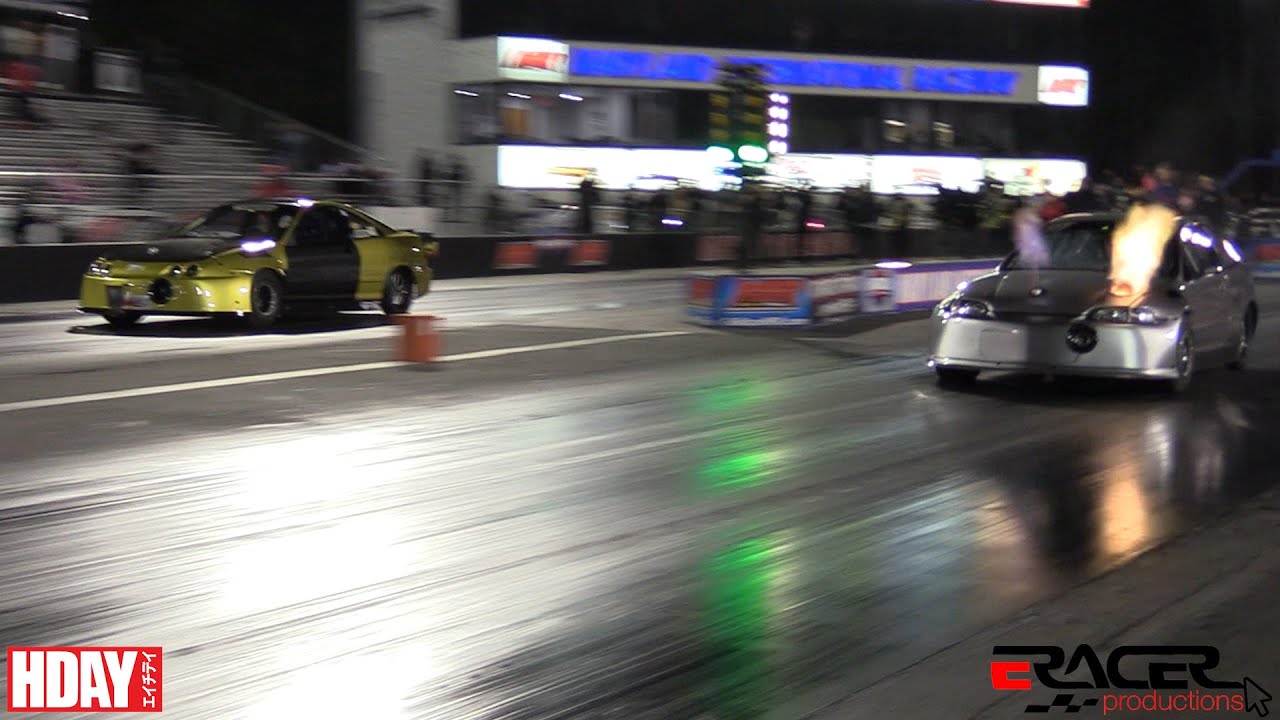 Sport FWD Eliminations | Side by Side 7 Second Honda's and fiery crashes | HDay Spring 2025 at MIR