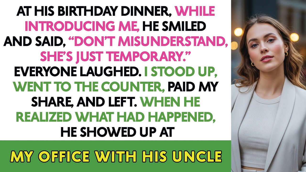 At His Birthday Dinner, While Introducing Me, He Smiled And Said, “Don’t Misunderstand, She’s Just..