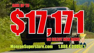Monroe Superstore RAM Lease @ Only $238 mo