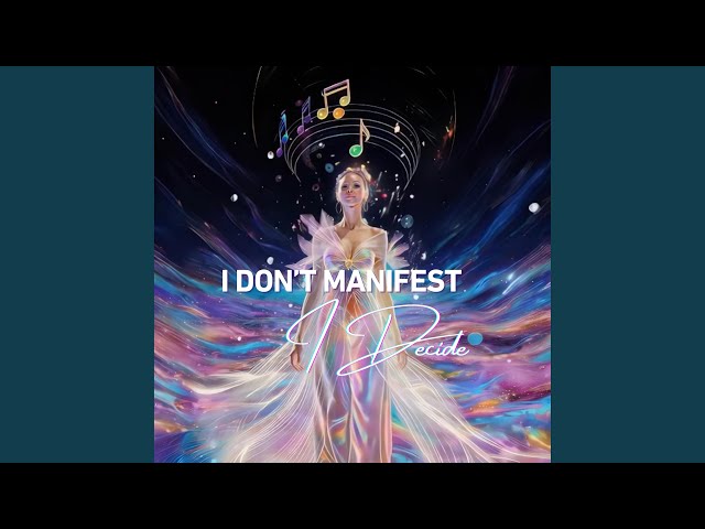 I Don’t Manifest I Decide
